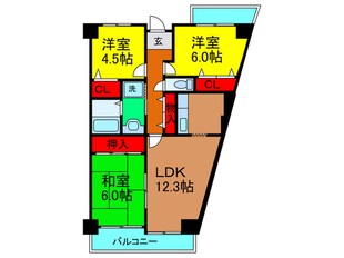 リシャ－ルコ－トの物件間取画像